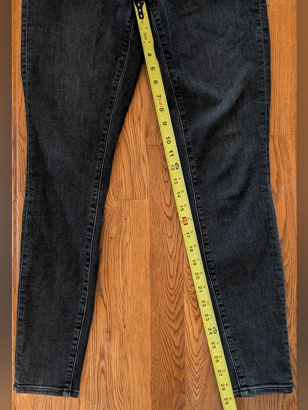 LOFT Dark Gray Denim Curvy High Rise Skinny Jeans